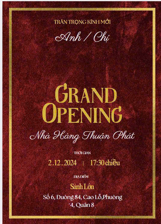 NHÀ HÀNG THUẬN PHÁT